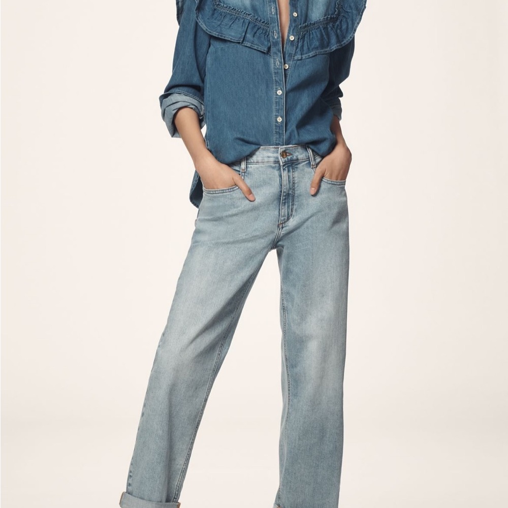 Anthropologie Pilcro Women's Light Denim boyfriend Jeans